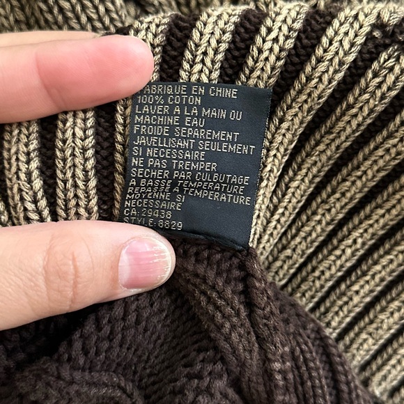 JEANNE PIERRE Gold Knit turtle neck Sweater Small - Picture 8 of 8